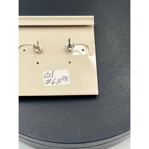 Sterling Silver 5mm Bezel Cultured Gray Pearls Ball Beads Cluster Stud Earrings - Picture 7 of 7